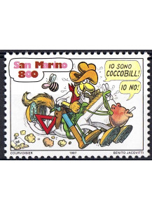 San Marino francobolli dedicati ai fumetti italiani Lire 800 dedicato a Cocco Bill